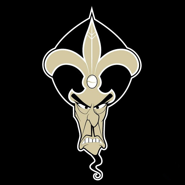 New Orleans Saints logo DIY iron on transfer (heat transfer)